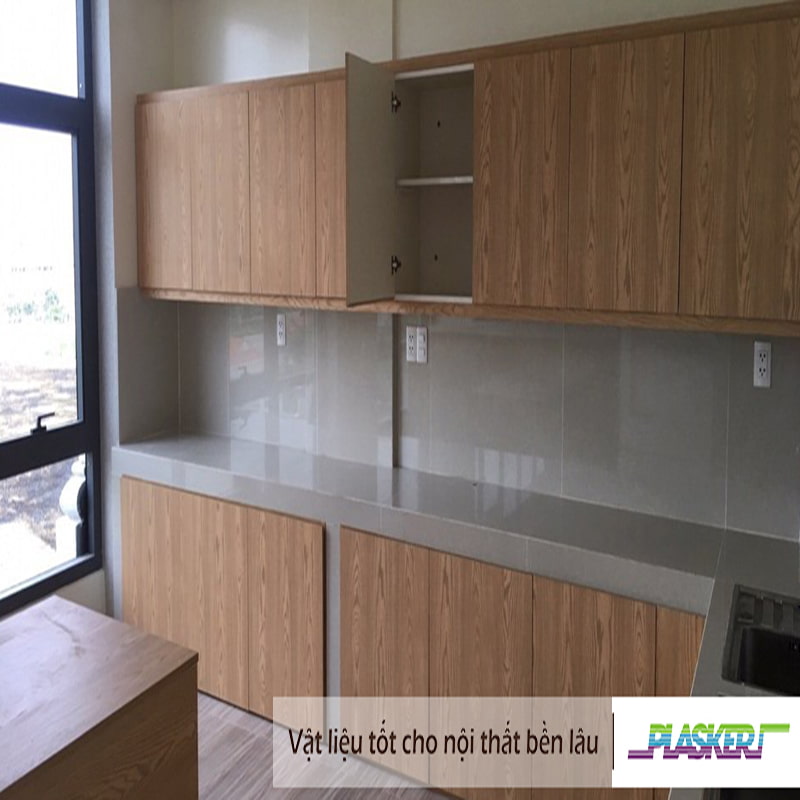 Tủ bếp PVC PW 21 – phòng nước văn phòng Tủ bếp PVC