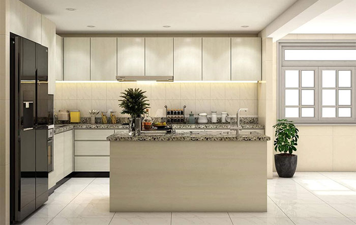 tủ bếp nhựa tủ bếp gỗ có khác gì nhau