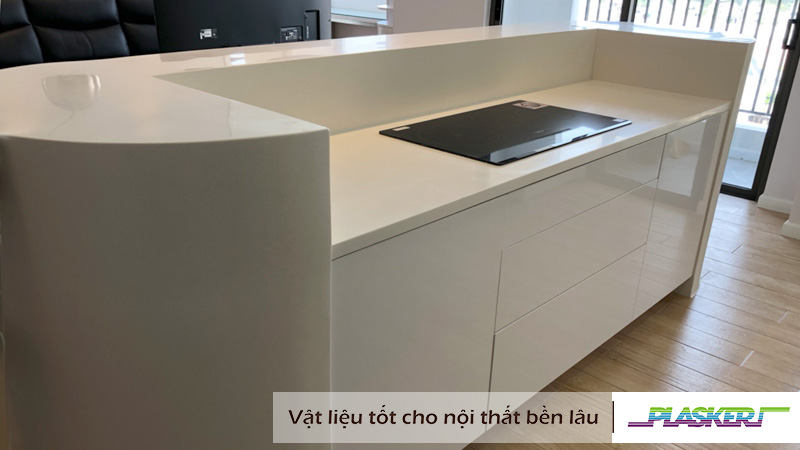 Tủ Bếp Nhựa Sơn Bóng 2k