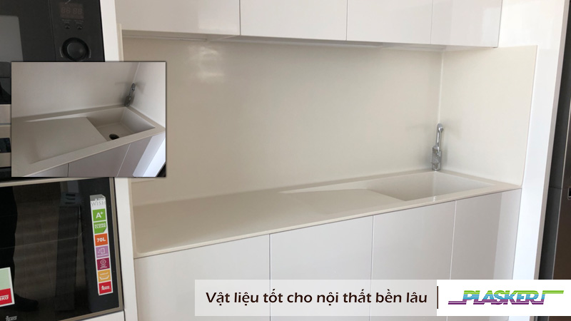 Tủ Bếp Nhựa Sơn Bóng 2k
