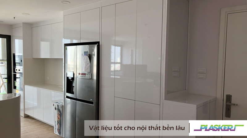 Tủ Bếp Nhựa Sơn Bóng 2k