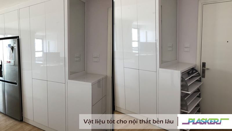 Tủ Bếp Nhựa Sơn Bóng 2k
