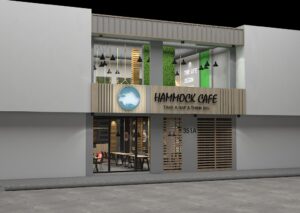 Tấm nhựa PVC Plasker vân gỗ làm bảng quảng cáo quán cafe