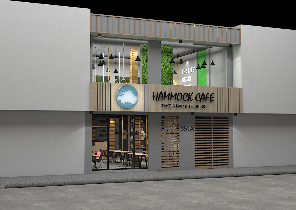 Tấm nhựa PVC Plasker vân gỗ làm bảng quảng cáo quán cafe