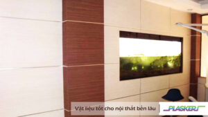 Tấm Nhựa PVC PLASKER Vân Gỗ Làm Vách Ngăn Phòng Bệnh Viện