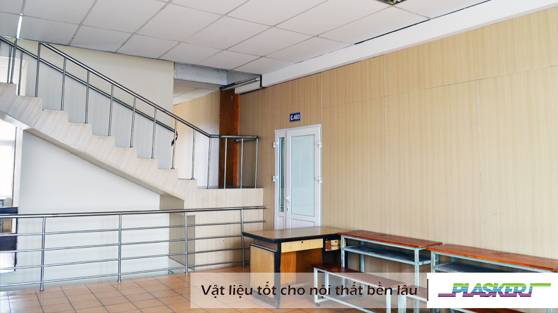 Nội thất tấm nhựa PVC Plasker giúp trường học trở nên an toàn hơn