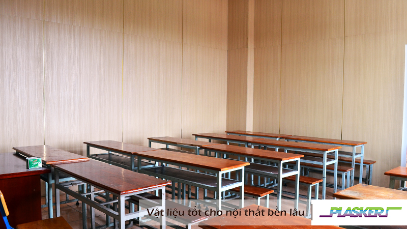 Nội thất tấm nhựa PVC Plasker giúp trường học trở nên an toàn hơn