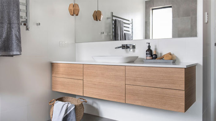 chậu tủ lavabo làm bằng tấm nhựa PVC