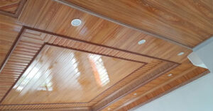 tấm nhựa ốp trần giả gỗ