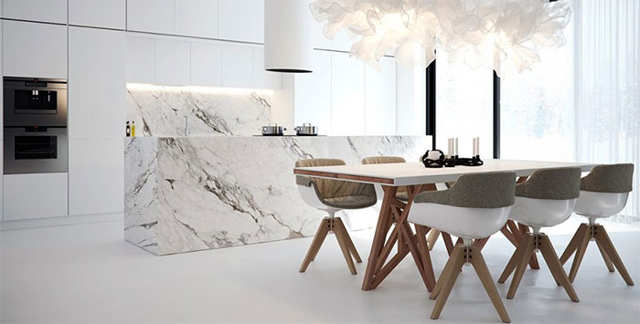 nguyên tắc thi công tấm PVC cho phòng bếp