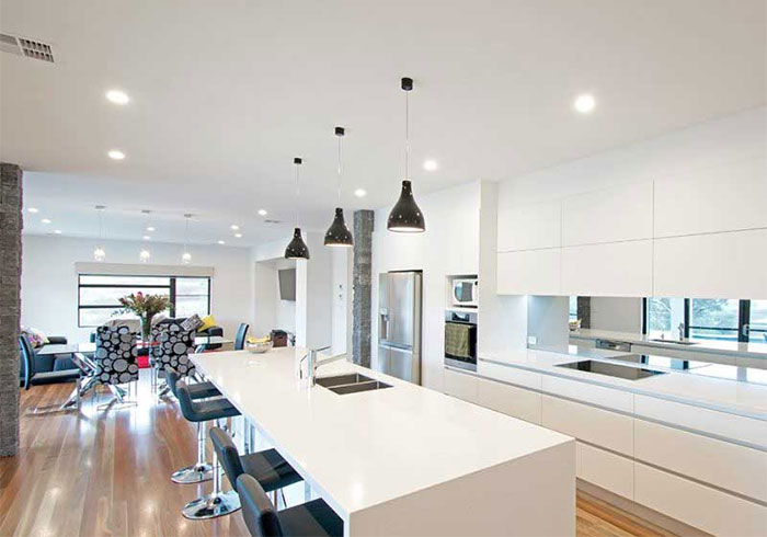 nguyên tắc thi công tấm PVC cho phòng bếp