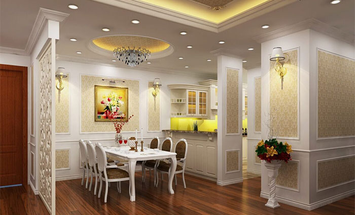 Các vị trí mà phào chỉ nhựa PVC được ứng dụng trong phòng bếp