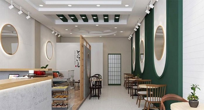 Sử dụng tấm nhựa PVC để ốp tường cho quán café