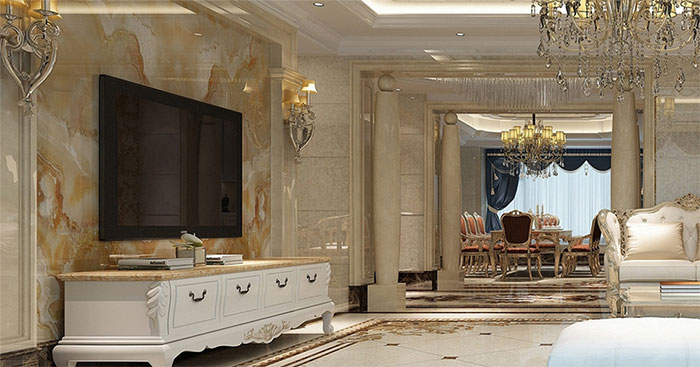 những ứng dụng tuyệt vời của tấm nhựa PVC vân đá trong trang trí nhà hàng khách sạn