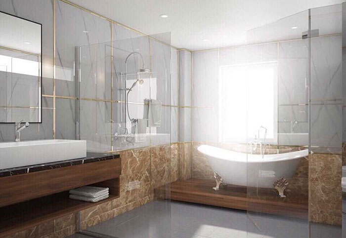 những ứng dụng tuyệt vời của tấm nhựa PVC vân đá trong trang trí nhà hàng khách sạn