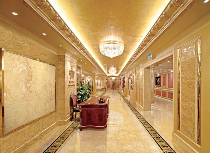 những ứng dụng tuyệt vời của tấm nhựa PVC vân đá trong trang trí nhà hàng khách sạn