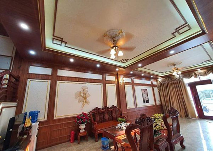 lợi ích khi kết hợp tấm nhựa PVC ốp trần với phào chỉ