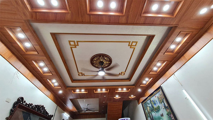 lợi ích khi kết hợp tấm nhựa PVC ốp trần với phào chỉ