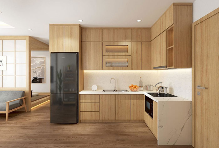 Nên làm tủ bếp bằng tấm nhựa PVC hay gỗ công nghiệp MDF