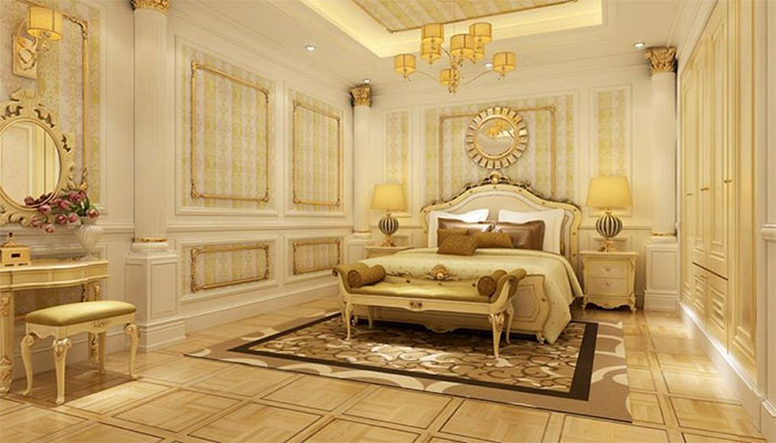 phào chỉ nhựa phòng ngủ phù hợp với nội thất