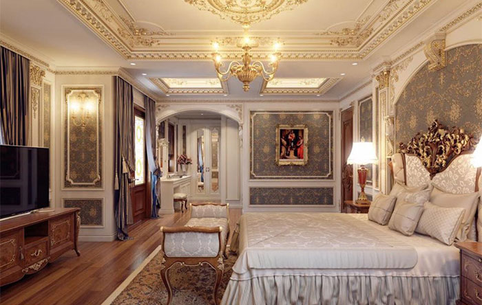 Những loại phào chỉ được sử dụng trong phòng ngủ