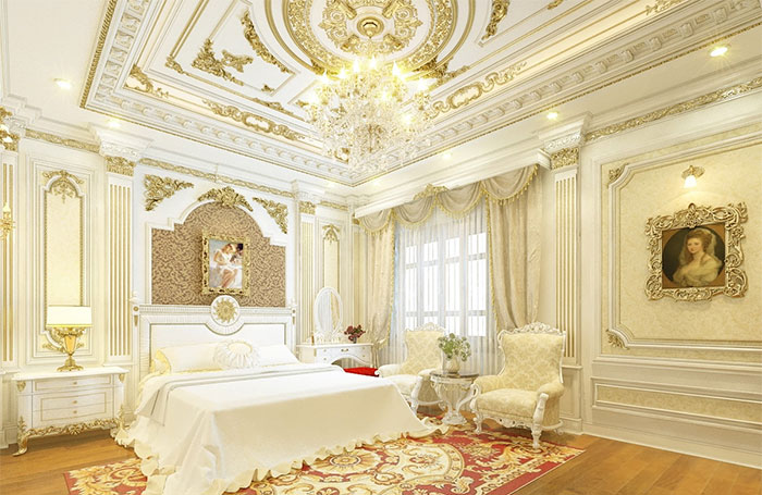 Những loại phào chỉ được sử dụng trong phòng ngủ