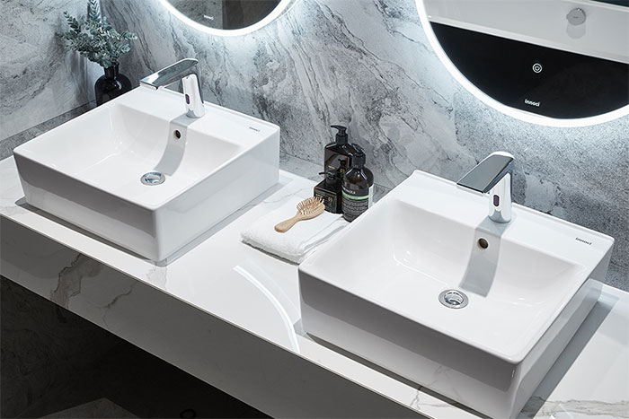 Kích thước phổ biến nhất của tủ lavabo vuông