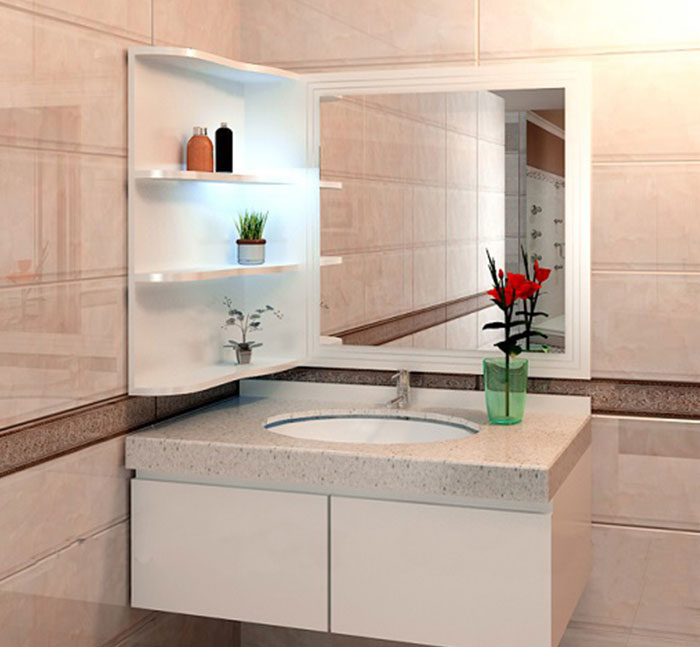 Kích thước phổ biến nhất của tủ lavabo vuông