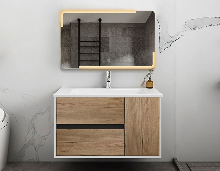 nhận biết tủ lavabo treo tường