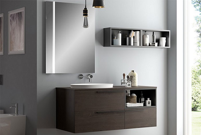 tủ lavabo làm bằng tấm nhựa pvc