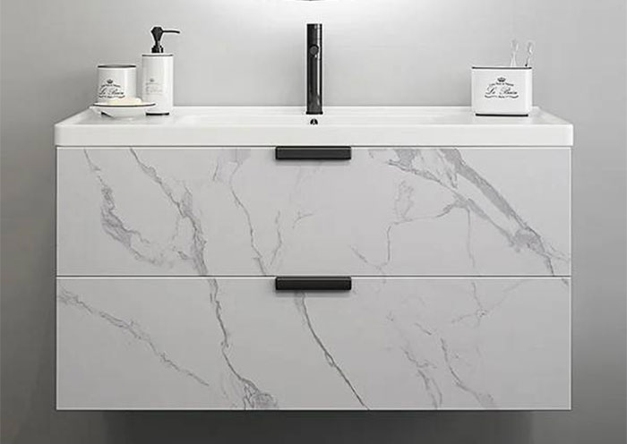 Ưu điểm của tủ lavabo bằng tấm nhựa PVC vân đá