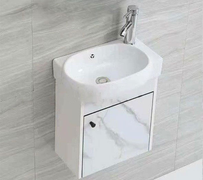 Ưu điểm của tủ lavabo bằng tấm nhựa PVC vân đá