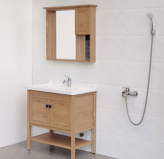 Tủ lavabo pvc chân đứng