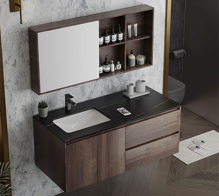 Một số ưu điểm của tủ lavabo bằng nhựa giả gỗ PVC