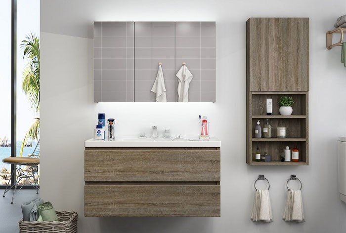 Một số ưu điểm của tủ lavabo bằng nhựa giả gỗ PVC