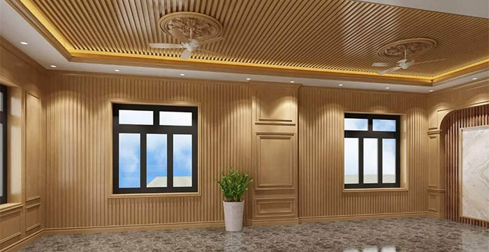 ứng dụng của tấm ốp tường lam sóng PVC trong karaoke, nhà hàng, khách sạn