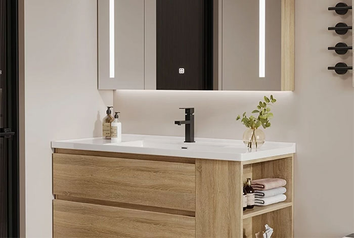 Lợi ích khi dùng tủ lavabo bằng tấm nhựa PVC vân gỗ