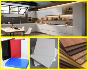 Những tấm nhựa dùng để làm tủ bếp