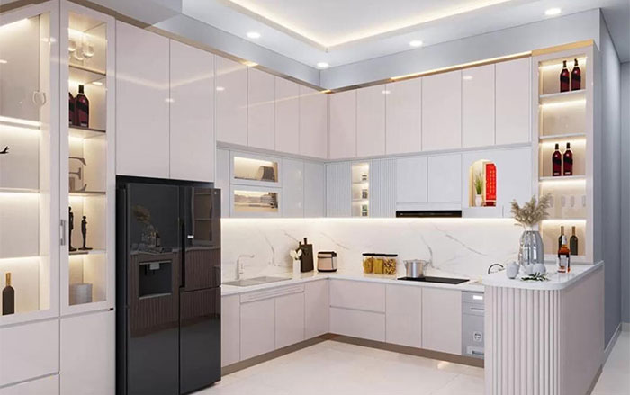 lý do gì khiến cho tủ bếp PVC treo tường lại được nhiều ưa chuộng đến vậy?