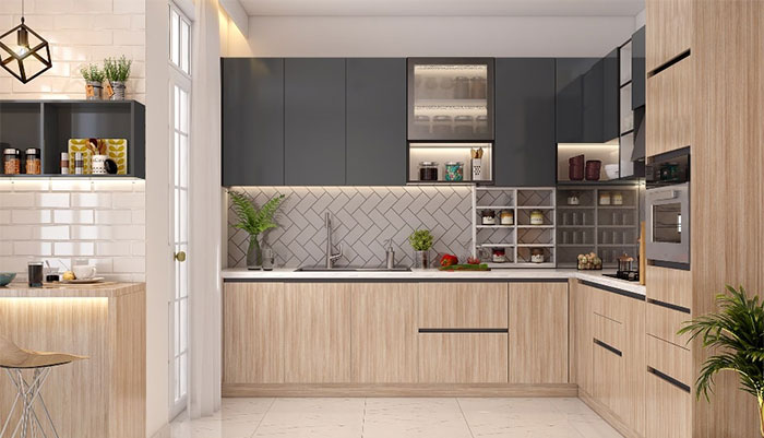 lý do gì khiến cho tủ bếp PVC treo tường lại được nhiều ưa chuộng đến vậy?