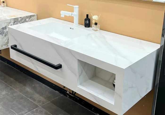 Như thế nào là tủ lavabo mặt đá?