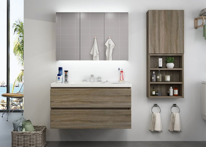 Tìm hiểu tủ lavabo bằng tấm nhựa PVC phủ Laminate là gì?