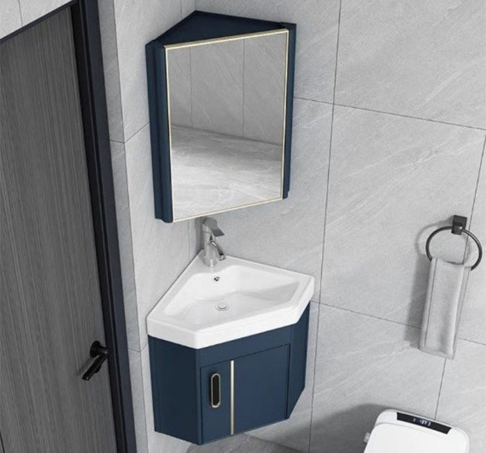 Cách nhận biết tủ lavabo vát góc