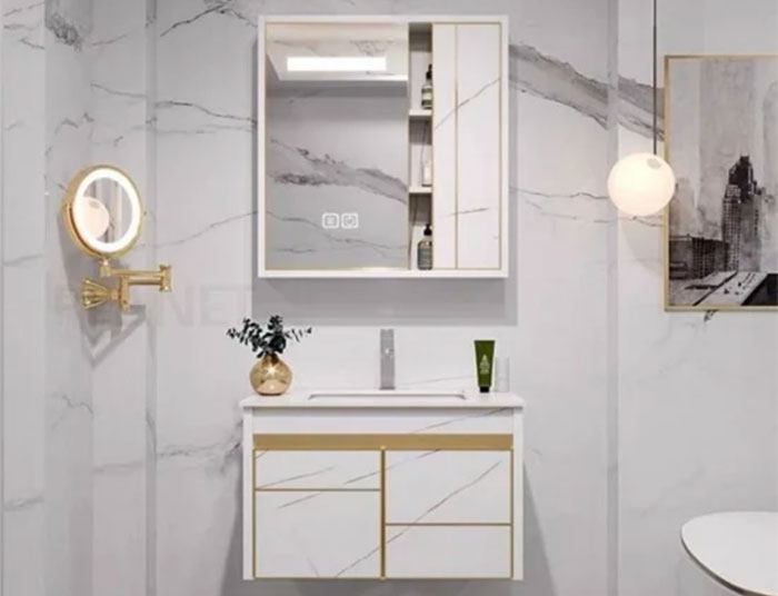 tủ lavabo PVC trong phong cách Modernism