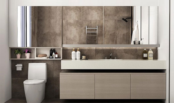 tủ lavabo PVC trong phong cách Modernism