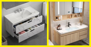 So sánh tủ lavabo PVC và lavabo gỗ