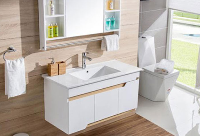 So sánh tủ lavabo PVC và lavabo gỗ