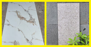 so sánh tấm nhựa pvc vân đá và gạch ốp tường