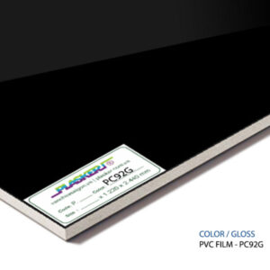 Tấm nhựa PVC phủ film PVC đen bóng – PC92G