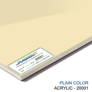 Tấm nhựa PVC phủ Acrylic màu kem